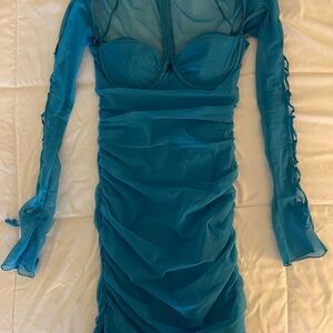 Oh Polly blue mini dress